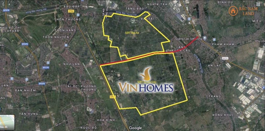 Vị trí Vinhomes Dream City trên Google Map