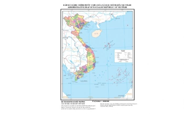 Bản đồ 63 đơn vị hành chính cấp tỉnh tại Việt Nam