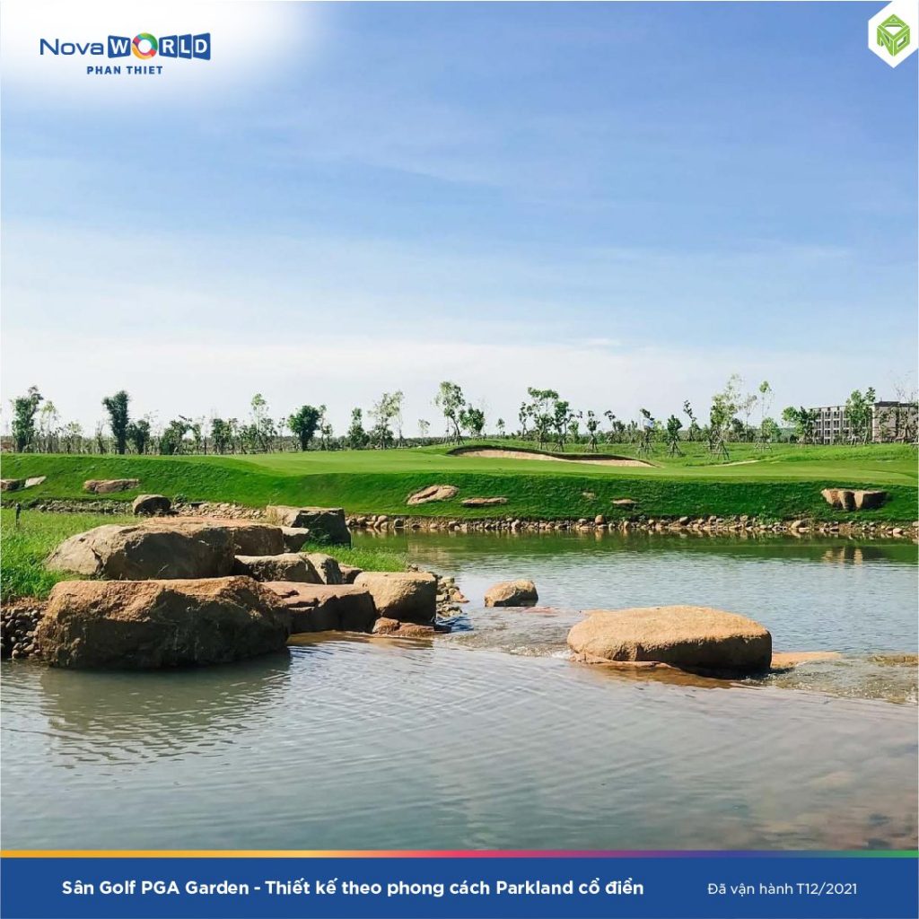 Một góc của sân Golf PGA Ocean tại Novaworld Phan Thiết đã khánh thành