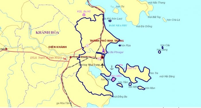 Bản đồ thành phố Nha Trang 2022